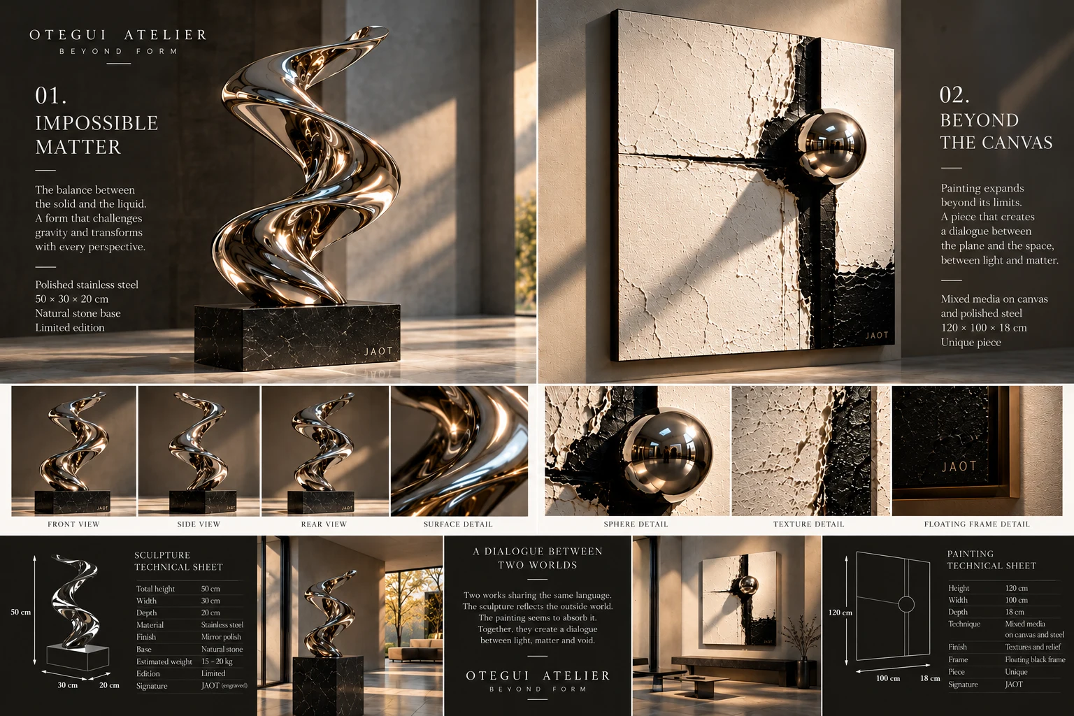 Beyond Form collection presentation featuring Impossible Matter and Beyond the Canvas